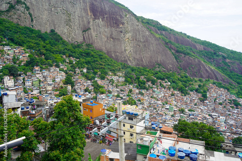 View of the Rocinha, the biggest favela in the world photo