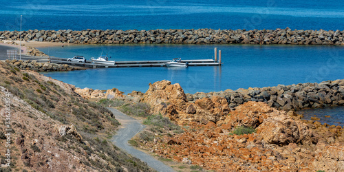 Osullivans Beach boatramp on a bright sunny day in South Australia on 30th January 2020 photo