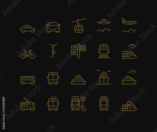 Public Transport Icons