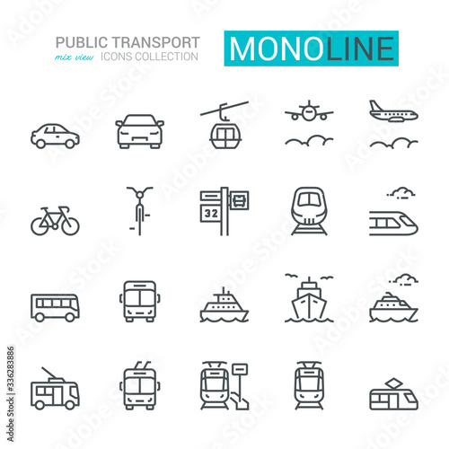 Public Transport Icons