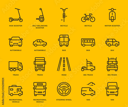 Road Transport Icons