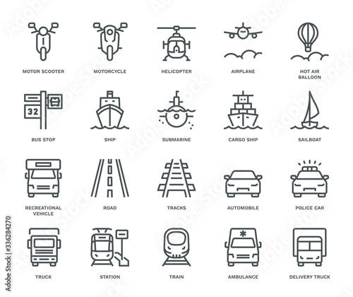 Transportation Icons set, part III