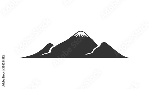 Mountain simple illustration vector logo