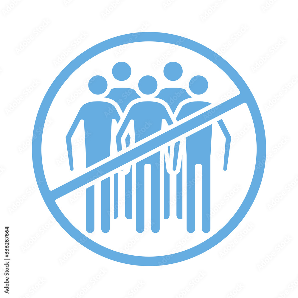 avoid the crowds line style icon avoid the crowds line style icon