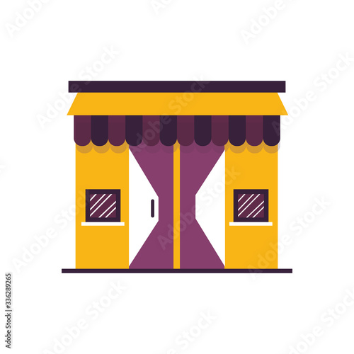 Shop and store icon on white background