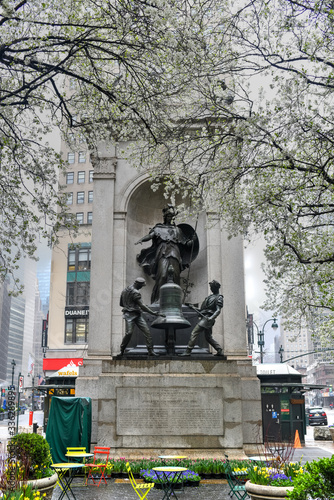 Canvas-taulu James Gordon Bennett Monument - New York City