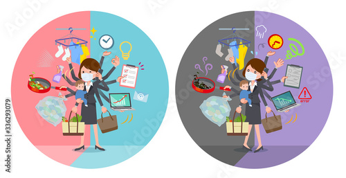 flat type mask business women_mulch task switch