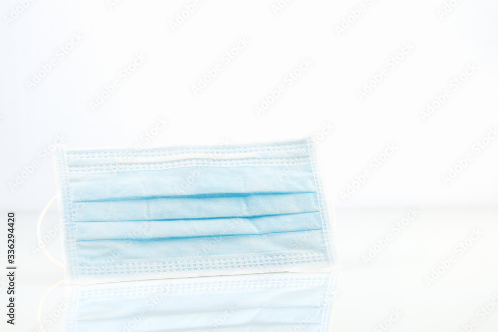 Medical face masks, Surgical mask virus protection on white Medical face masks, Surgical mask virus protection on white
