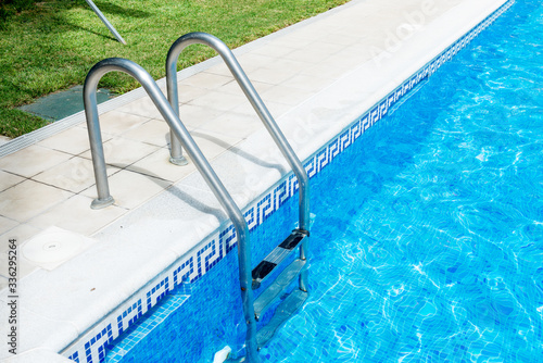 Swimming pool with stair