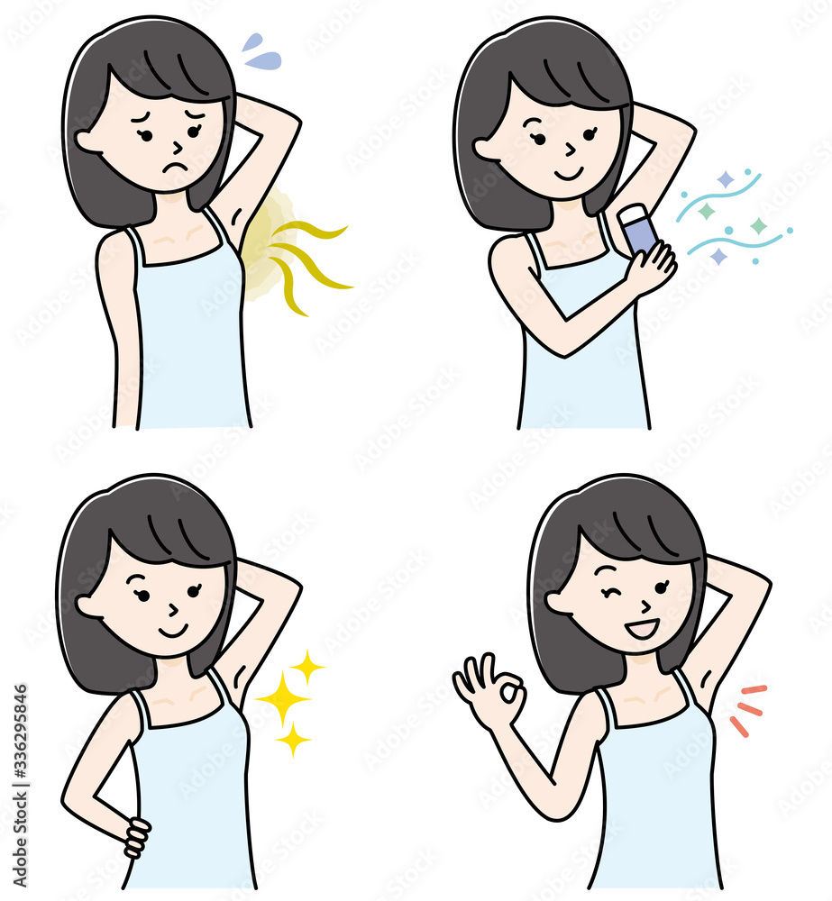 Women's set, side hair removal, hyperhidrosis, armpit sweat Women's set, side hair removal, hyperhidrosis, armpit sweat