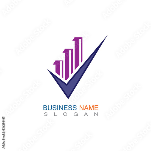 Business Finance professional logo template vector icon