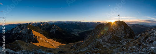 Aggenstein at sunset in the Tannheimer Tal photo