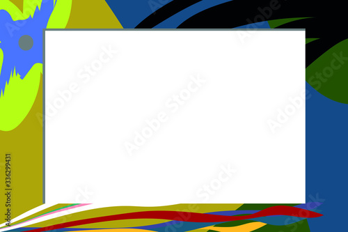 Free Download Abstract photo frame. Empty space for photos - GFXLoad