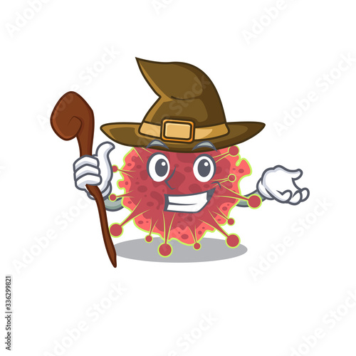 coronaviridae sneaky and tricky witch cartoon character