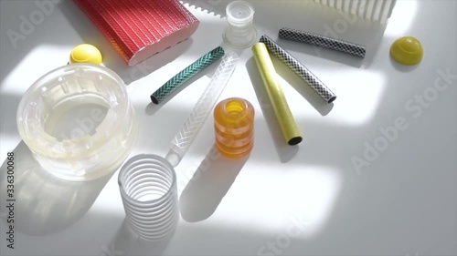 Rubber pipes, hoses, plastic insulation rubber tape electrical tape