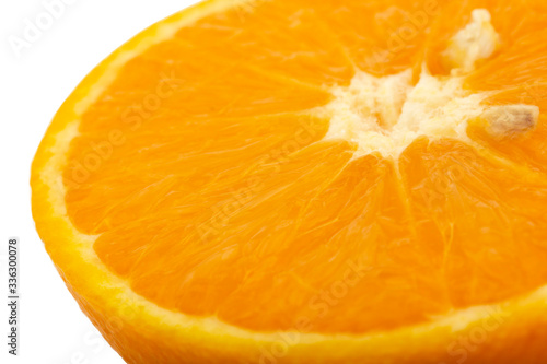 Healthy food  background. Orange slice.