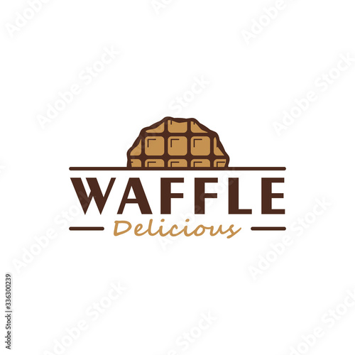Delicious waffle logo design inspiration