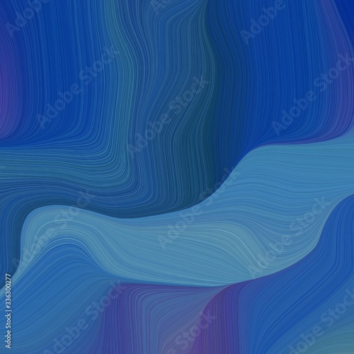 elegant background square graphic with teal blue  steel blue and midnight blue color. modern waves background illustration