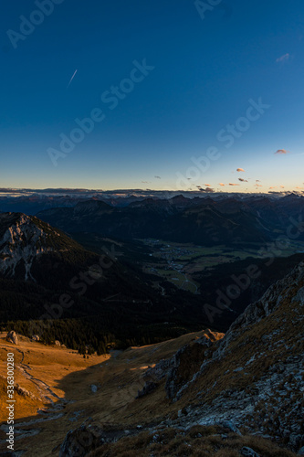 Aggenstein at sunset in the Tannheimer Tal