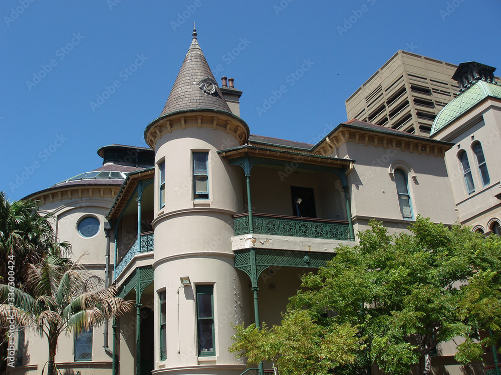 Historic architecture in the central business district of Sydney Historic architecture in the central business district of Sydney