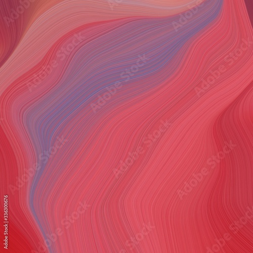 elegant dynamic square graphic. abstract waves illustration with moderate red, indian red and old lavender color