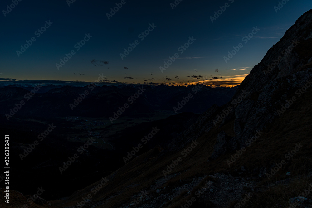 Aggenstein at sunset in the Tannheimer Tal Aggenstein at sunset in the Tannheimer Tal