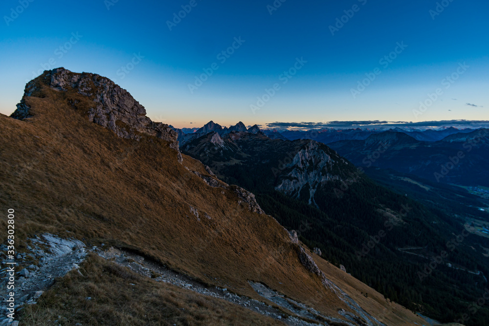 Aggenstein at sunset in the Tannheimer Tal Aggenstein at sunset in the Tannheimer Tal