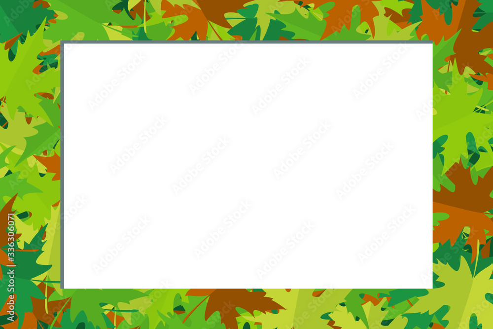 Beautiful photo frame with colorful maple leaves. Beautiful photo frame with colorful maple leaves.