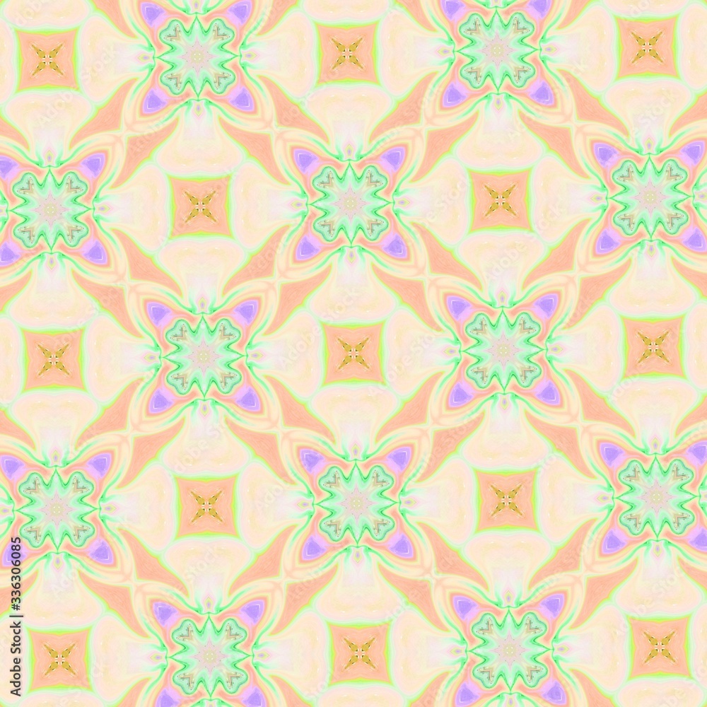 Fototapeta premium Abstract fractal background 3D rendering illustration,fractal texture.Abstract multicolored fractal seamless pattern.