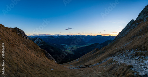 Aggenstein at sunset in the Tannheimer Tal