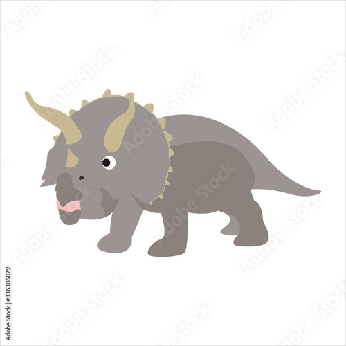 Cute animal dinosaur clip art illustration cartoon character © Gaishan