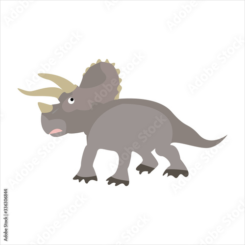 Cute animal dinosaur clip art illustration cartoon character