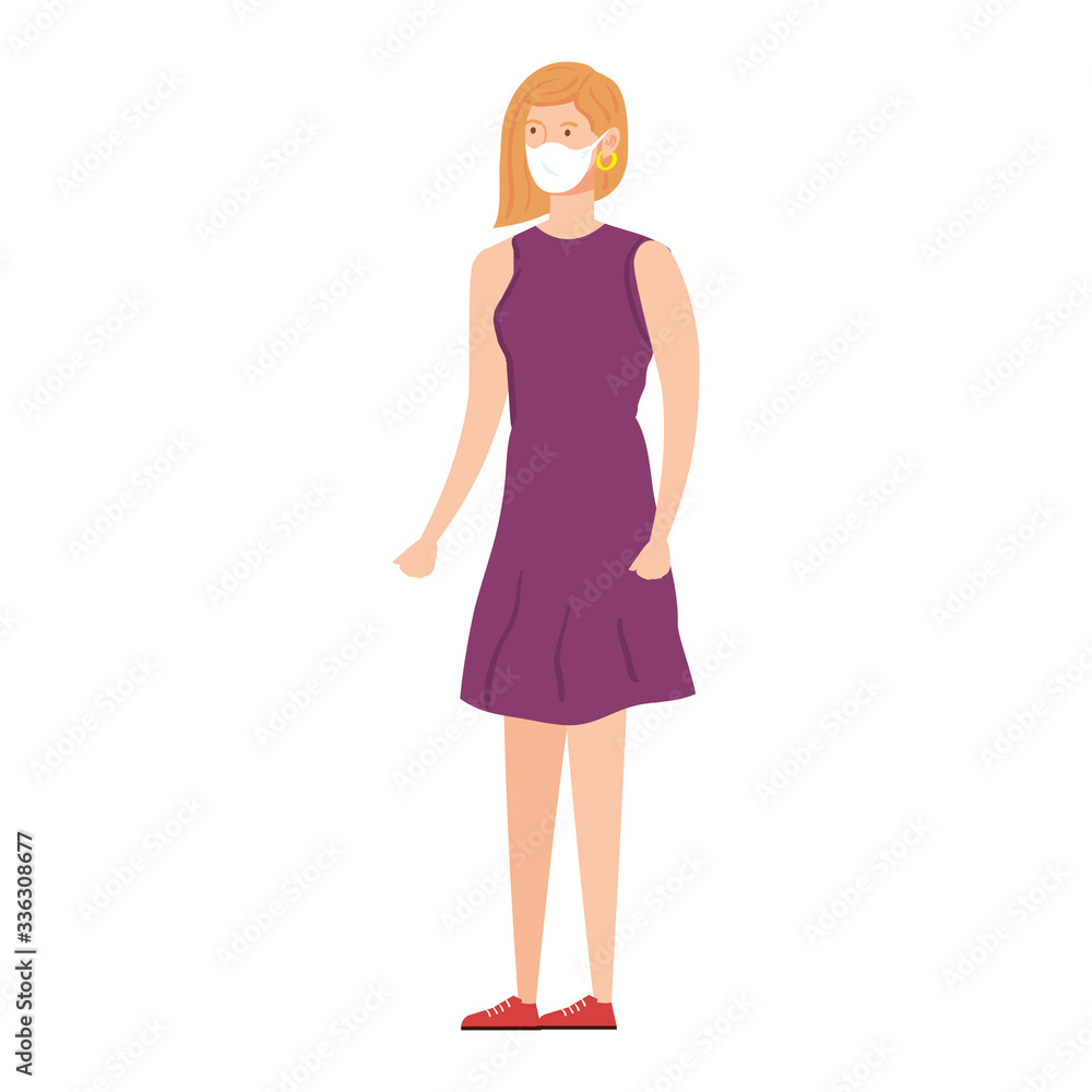 business woman with face mask isolated icon vector illustration design business woman with face mask isolated icon vector illustration design