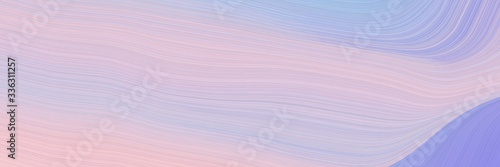 elegant artistic horizontal banner with thistle, light pastel purple and light steel blue colors. fluid curved lines with dynamic flowing waves and curves