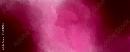 Dark burgundy, wine color watercolor background. Dark red luxury background.