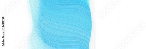 elegant surreal header design with sky blue, medium turquoise and light cyan colors. fluid curved lines with dynamic flowing waves and curves