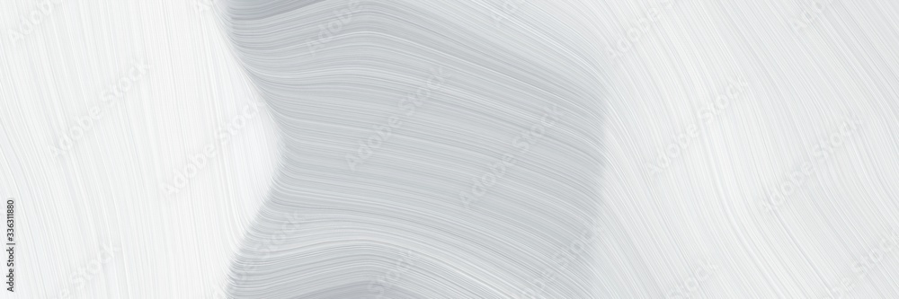 Fototapeta premium elegant colorful designed horizontal header with lavender, silver and ash gray colors. fluid curved flowing waves and curves