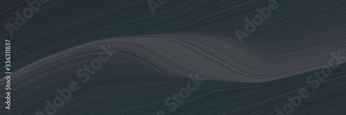 elegant artistic header design with dark slate gray and very dark blue colors. fluid curved lines with dynamic flowing waves and curves