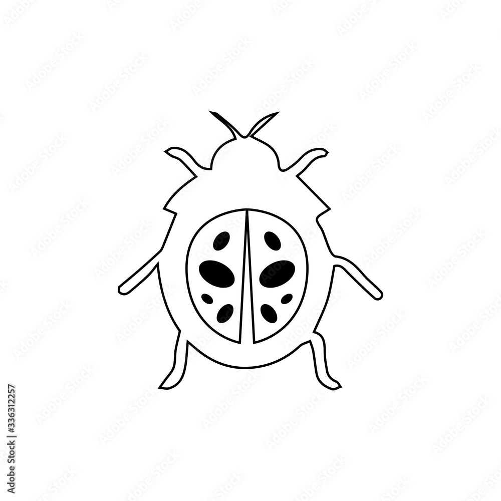 Obraz premium bug vector illustration icon design template