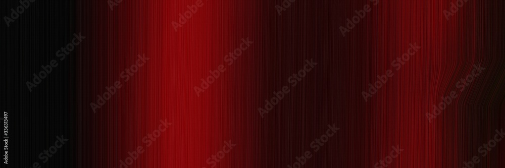 elegant artistic designed horizontal banner with very dark red, maroon and dark red colors. fluid curved lines with dynamic flowing waves and curves