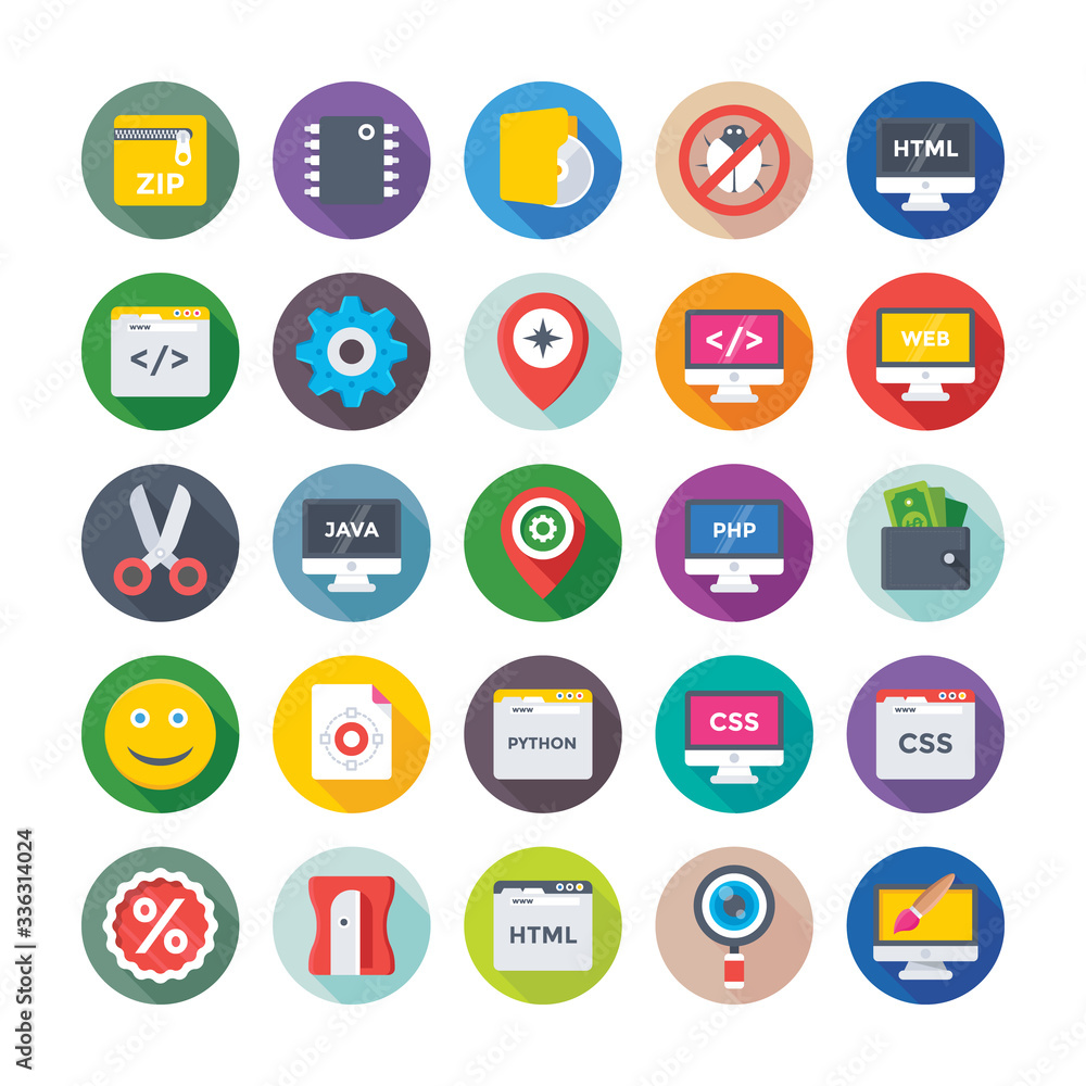 Web Design and Development Vector Icons 7 Web Design and Development Vector Icons 7