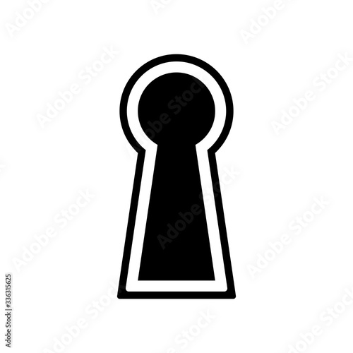 Keyhole icon design, lock symbol vector illustration