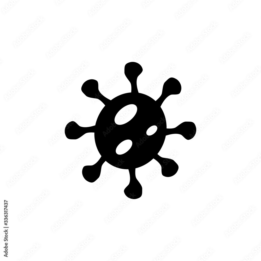 virus icon vector design template virus icon vector design template