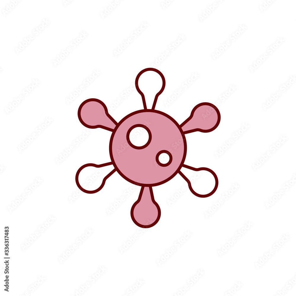 virus icon vector design template virus icon vector design template