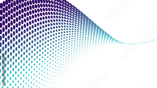 Abstract creative gradient halftone dot background. Vector illustration.