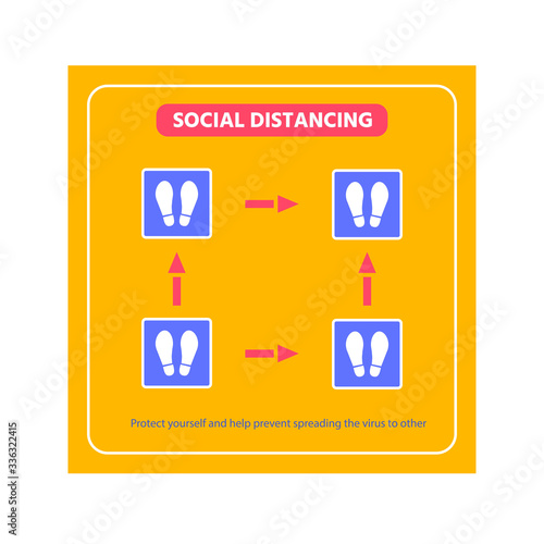 Social distancing in public  to prevent the spread of the corona virus.  Mans and woman keep distance. Covid-19 virus in air. Quarantine measures.