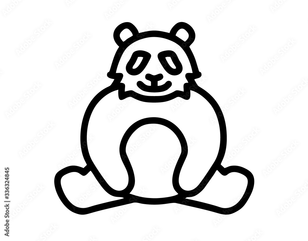 A grizzly bear or black bear vector isolated in black and white for sign, logo, apps or website A grizzly bear or black bear vector isolated in black and white for sign, logo, apps or website
