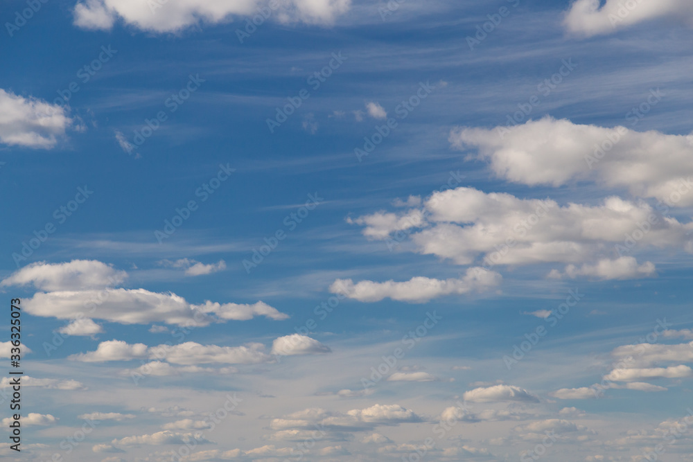 sky, air, background, beautiful, beauty, blue, clear, cloudscape, clouds, full, high, heaven, horizontal, large, light, meteorology, nature, , color, day, scenics, space, panoramic, textured, weather