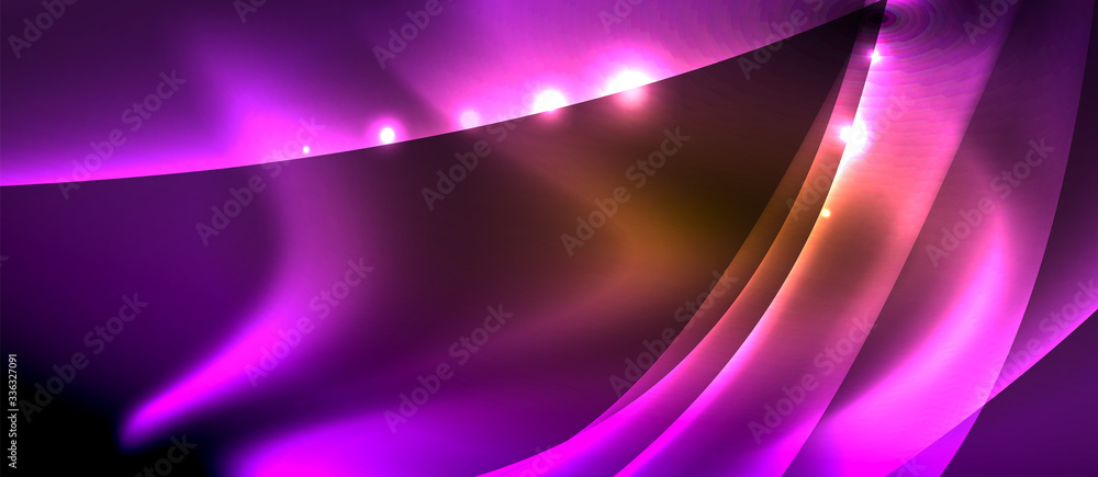 Abstract background. Shiny design neon waves with light effects, techno trendy design. Vector Illustration For Wallpaper, Banner, Background, Card, Book Illustration, landing page Abstract background. Shiny design neon waves with light effects, techno trendy design. Vector Illustration For Wallpaper, Banner, Background, Card, Book Illustration, landing page
