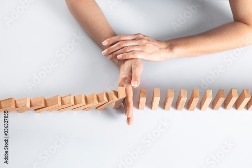 Stop the domino effect photo